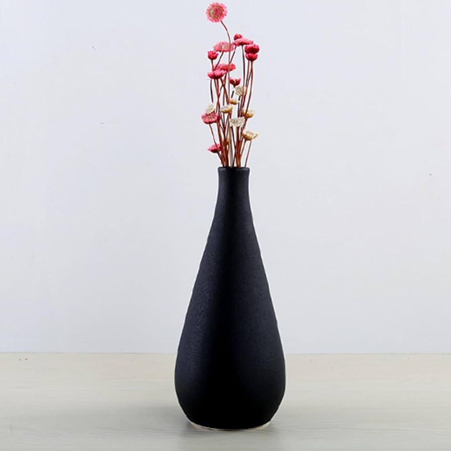 Amazon.co.jp: YJFFQ ホワイトセラミック 花瓶 白北欧 陶器